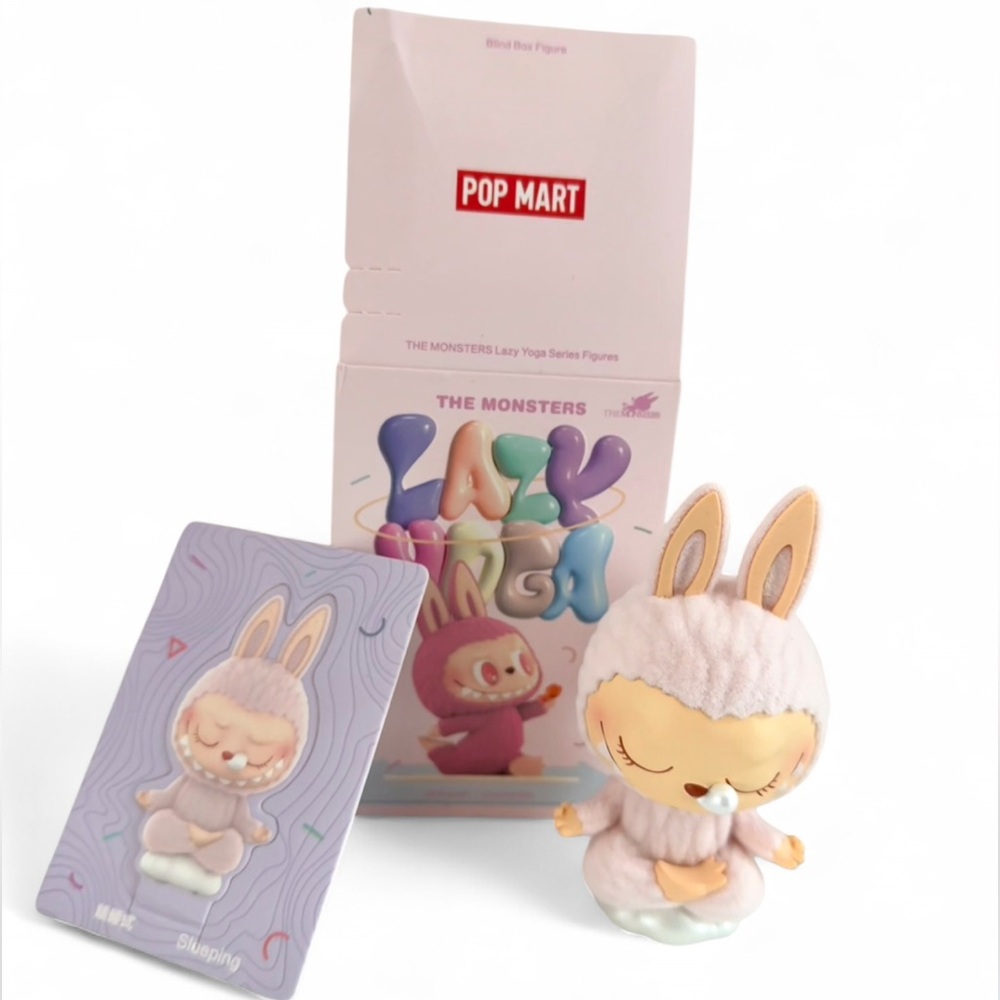 PopMart The Monsters Labubu Lazy Yoga Series - Sleeping Labubu